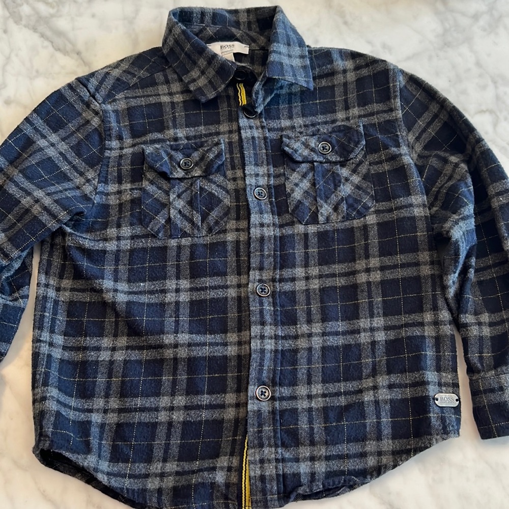 Hugo boss cotton flannel shirt